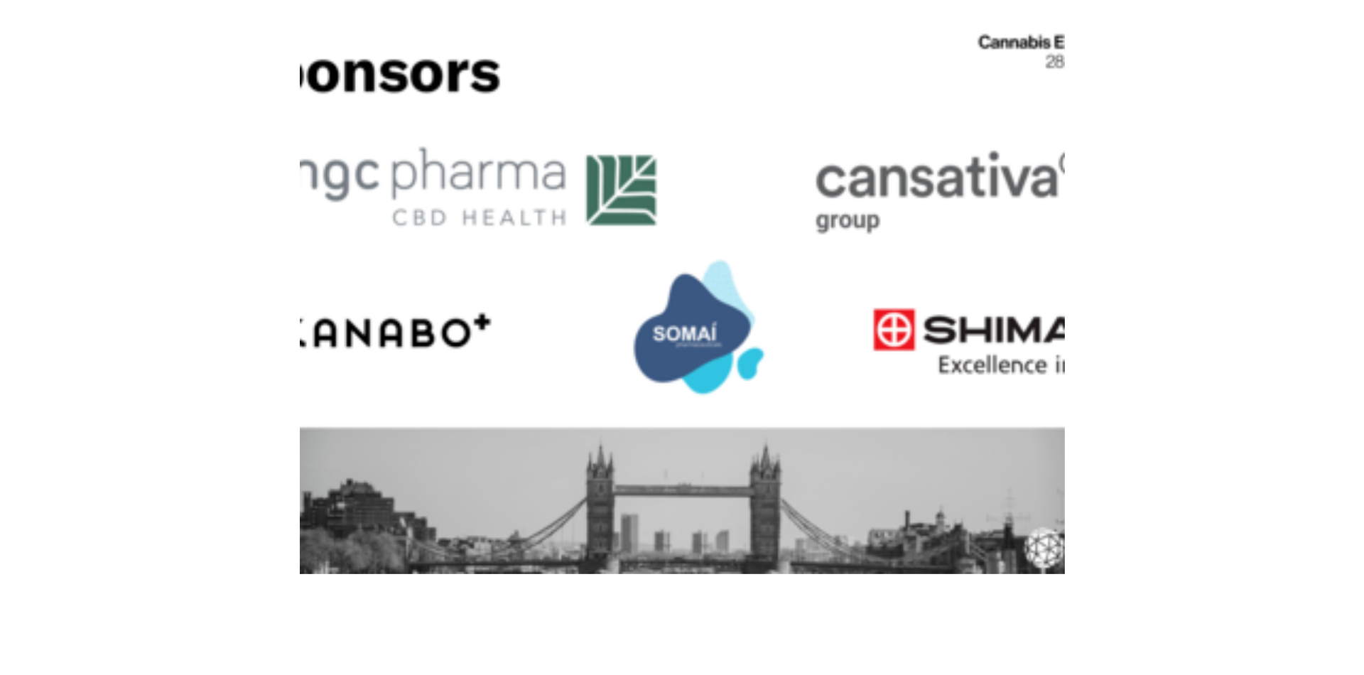 MGC Pharma, Cansativa Group & Somai Pharmaceuticals announced among Cannabis Europa sponsors
